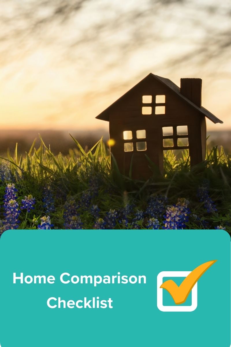 first time home buyer home comparison checklist