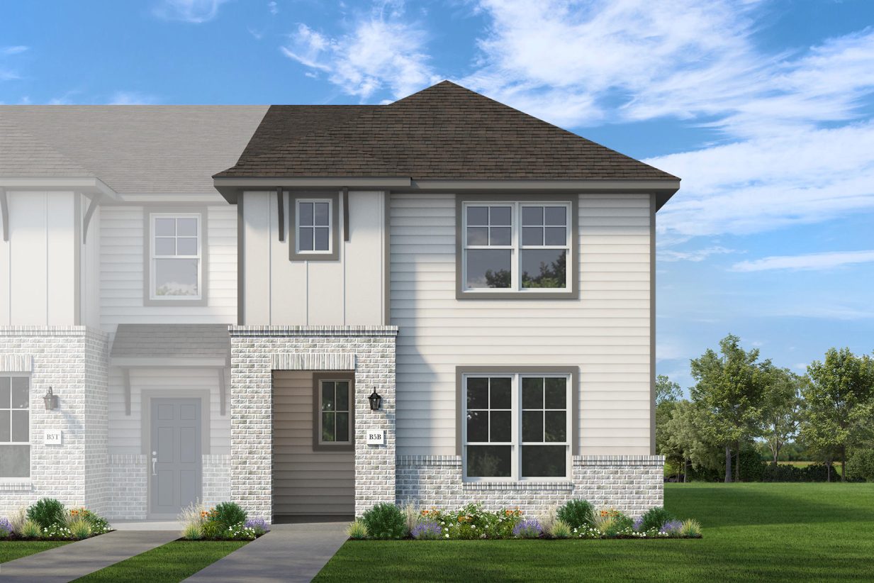 Seven Oaks Townhomes - 5A - Elevation B Bowie - Right End Unit