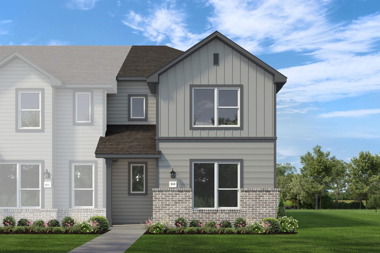 Seven Oaks Townhomes - 6A - Elevation C Bowie - Right End Unit